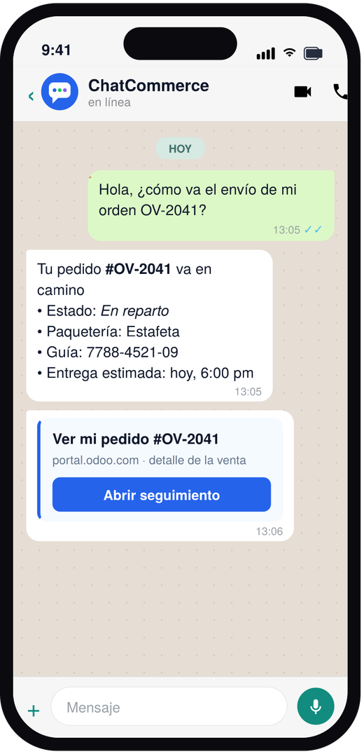 Estado del envío